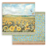 Stamperia Sunflower Art 8x8 Inch Paper Pack (SBBS83)